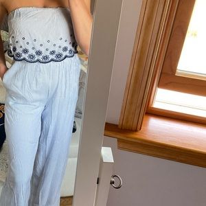 Jessica Simpson- Strapless Jumpsuit